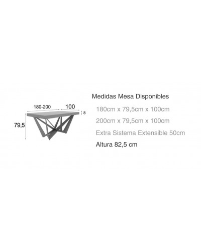 Mesa de comedor moderna diseño lacado 397-MXC01