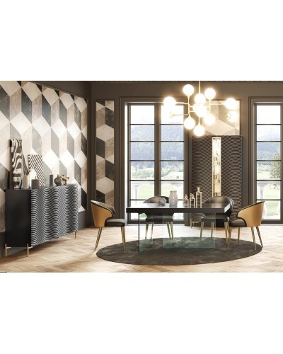 Mesa de comedor moderna diseño lacado 397-MXC02