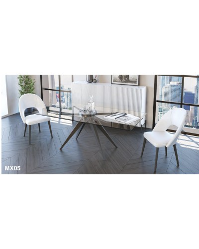 Mesa de comedor moderna diseño lacado 397-MXC05