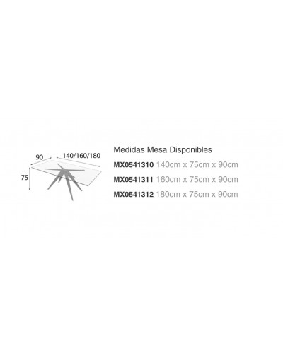 Mesa de comedor moderna diseño lacado 397-MXC05