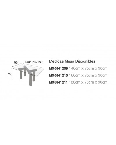 Mesa de comedor moderna diseño lacado 397-MXC08