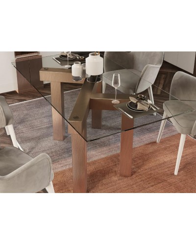 Mesa de comedor moderna diseño lacado 397-MXC08