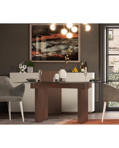 Mesa de comedor moderna diseño lacado 397-MXC08