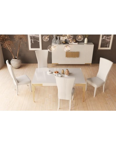 Mesa de comedor moderna diseño lacado 397-MXC13