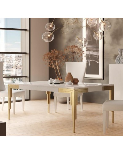 Mesa de comedor moderna diseño lacado 397-MXC13
