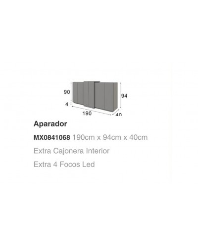 Mueble aparador moderno diseño lacado alta calidad 397-MXA08