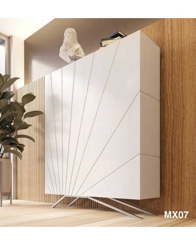 Mueble vitrina vajillero moderno diseño lacado alta calidad 397-MXV07