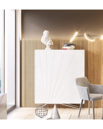 Mueble vitrina vajillero moderno diseño lacado alta calidad 397-MXV07