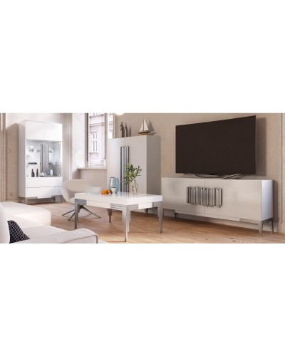 Mueble vitrina vajillero moderno diseño lacado alta calidad 397-MXV14