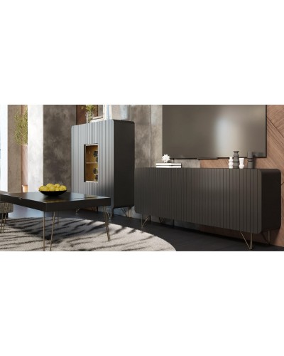 Vitrina moderna diseño lacado alta calidad 397-MXVI04