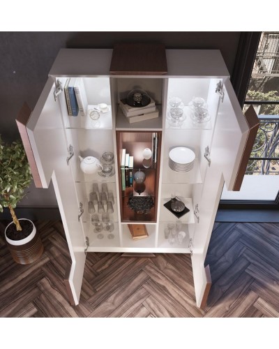 Vitrina moderna diseño lacado alta calidad 397-MXVI08