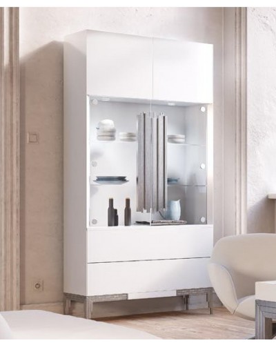 Vitrina moderna diseño lacado alta calidad 397-MXVI14