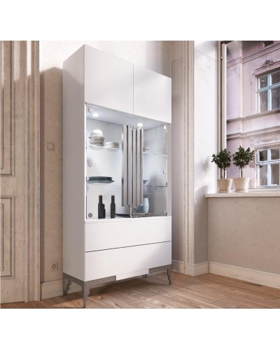 Vitrina moderna diseño lacado alta calidad 397-MXVI14