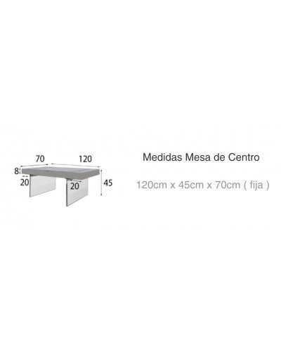 Mesa de centro moderna diseño lacado 397-MXCE02