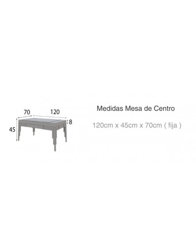 Mesa de centro moderna diseño lacado 397-MXCE06