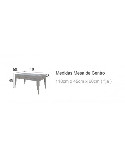 Mesa de centro moderna diseño lacado 397-MXCE14
