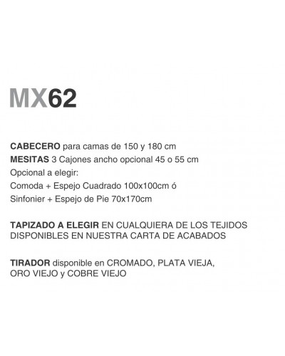 Dormitorio moderno diseño lacado 397-MXD62
