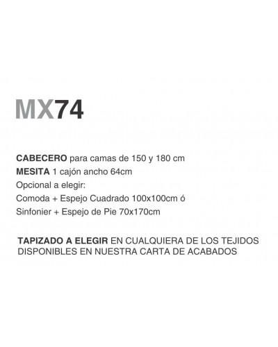 Dormitorio moderno diseño lacado 397-MXD74