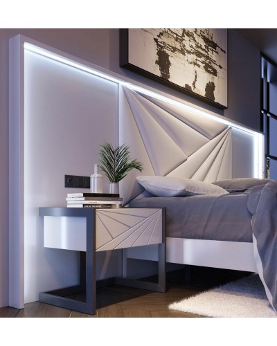 Dormitorio moderno diseño lacado 397-MXD75