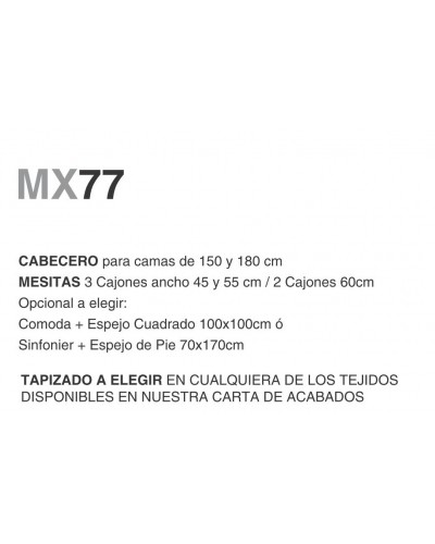 Dormitorio moderno diseño lacado 397-MXD77