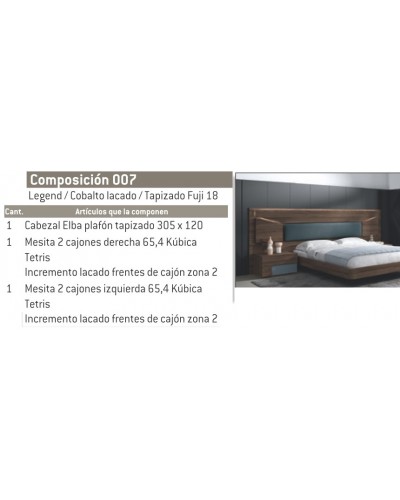 Dormitorio matrimonio moderno CO007 - Glicerio Chaves
