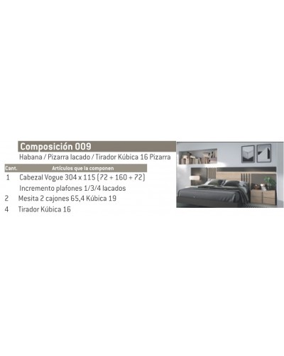 Dormitorio matrimonio moderno CO009 - Glicerio Chaves