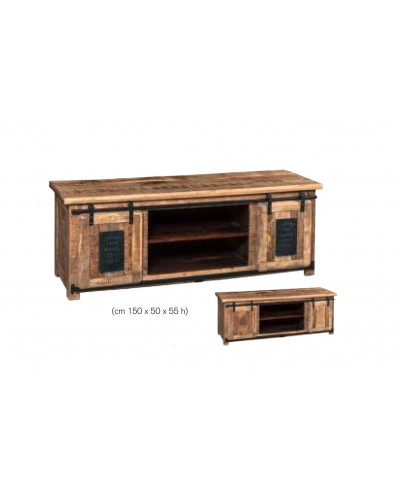 Mueble TV vintage colonial madera 1452-TV11