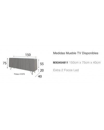 Mueble TV moderno diseño lacado alta calidad 397-MXTV04