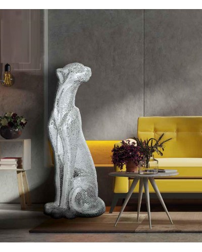 Figura decorativa LEOPARDO MOSAICO ESPEJO 1362-1914