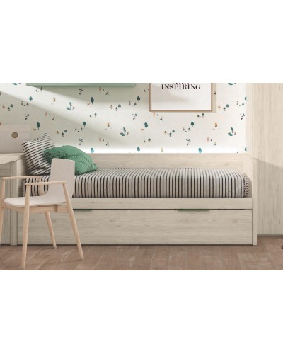 Cama nido Dormitorio juvenil moderno beladur AD03 - Lanmobel