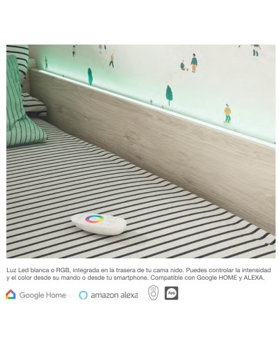 Cama nido Dormitorio juvenil moderno beladur AD03 - Lanmobel