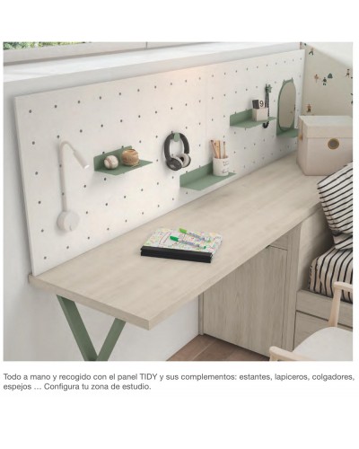 Cama nido Dormitorio juvenil moderno beladur AD03 - Lanmobel