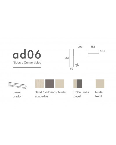Dormitorio juvenil moderno beladur AD6 - Lanmobel