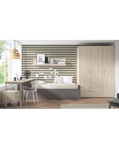 Dormitorio juvenil moderno beladur AD6 - Lanmobel