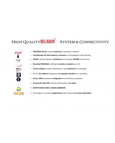 Cuna Convertible Dormitorio juvenil moderno beladur AD14 - Lanmobel