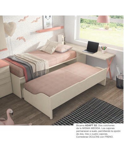 Dormitorio juvenil moderno beladur AD16 - Lanmobel