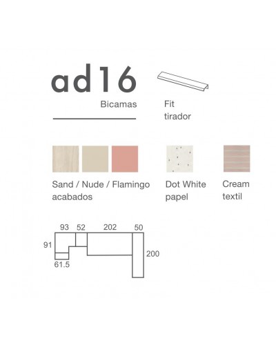 Dormitorio juvenil moderno beladur AD16 - Lanmobel