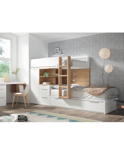 Dormitorio juvenil moderno beladur AD43 - Lanmobel