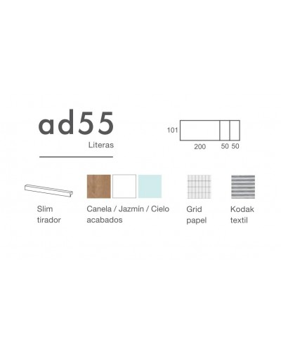 Dormitorio juvenil moderno beladur AD55 - Lanmobel