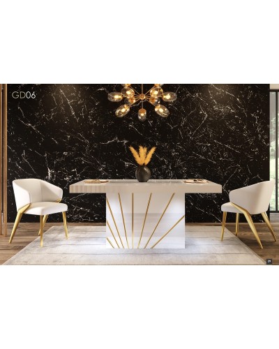 Mesa de comedor moderna lacado 397-GD06