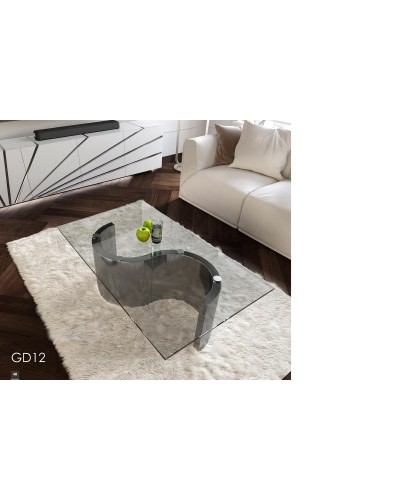 Mesa de centro moderna lacado y cristal 397-GD12