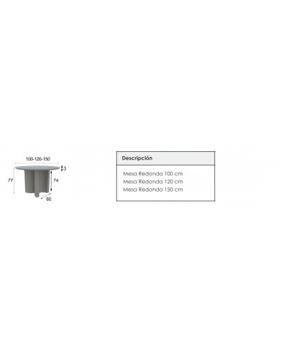 Mesa de comedor moderna lacado 397-GD04A