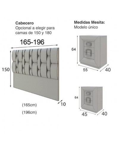 Dormitorio moderno diseño lacado 397-MXD62