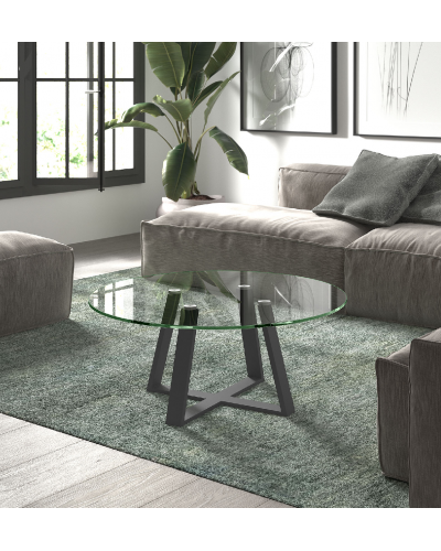 Mesa de centro moderna cristal NR108 - Kazzano