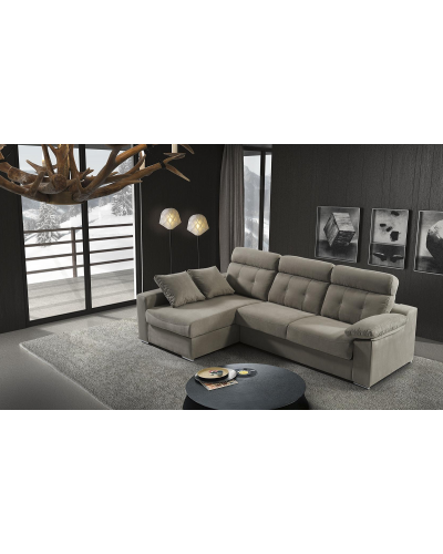 Sofá cama chaiselongue moderno diseño 648-01A