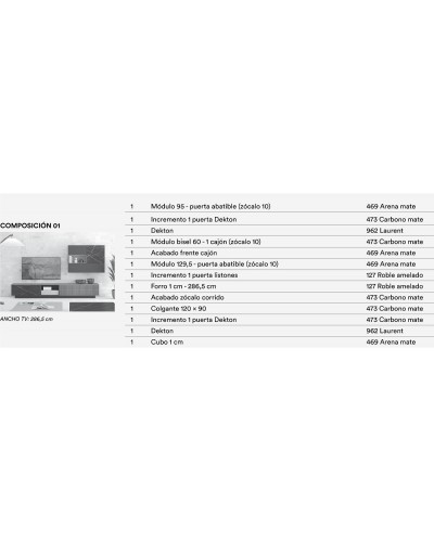 Mueble comedor moderno CS01 - Costera