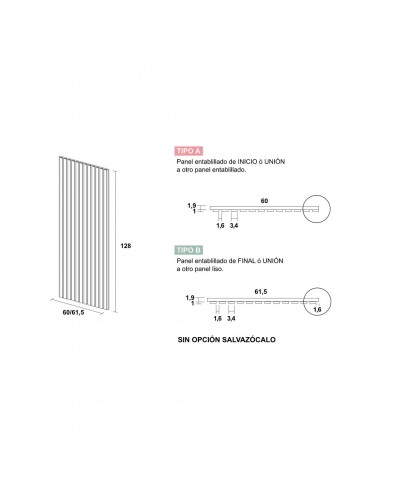 Mueble comedor moderno panelado PL03 - Lanmobel