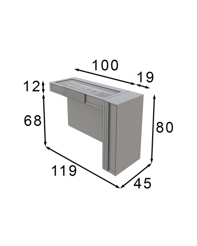 Tocador de maquillaje dormitorio diseño 397-T02