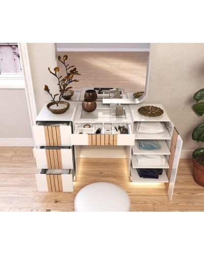 Tocador de maquillaje dormitorio diseño 397-T03