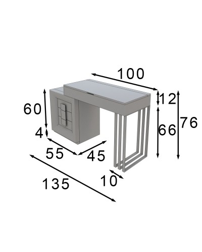 Tocador de maquillaje dormitorio diseño 397-T14